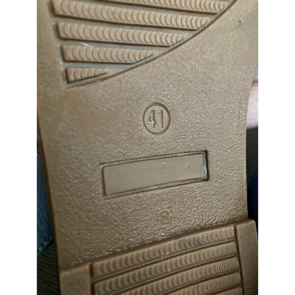 Miz Mooz Leather ‘Fallyn’ Sandals 41 or 10 Blue Folded Strap Boho Summer Beach - Picture 9 of 13